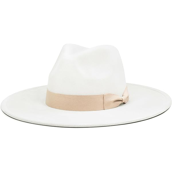 【今週限定⭐︎】ハーフライト ホワイト MONTIQUE - Long Lasting Lightfelt 2 1/2 inch Wide Brim Wool